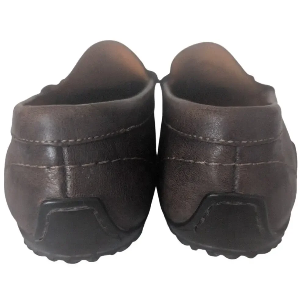Martin Dingman Bill Water Buffalo‎ Horse Bit Driving Loafers Brown Men 9 Luxury